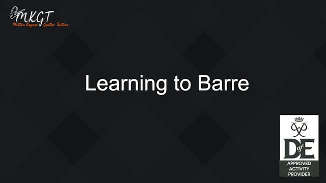 Learning how to Barre