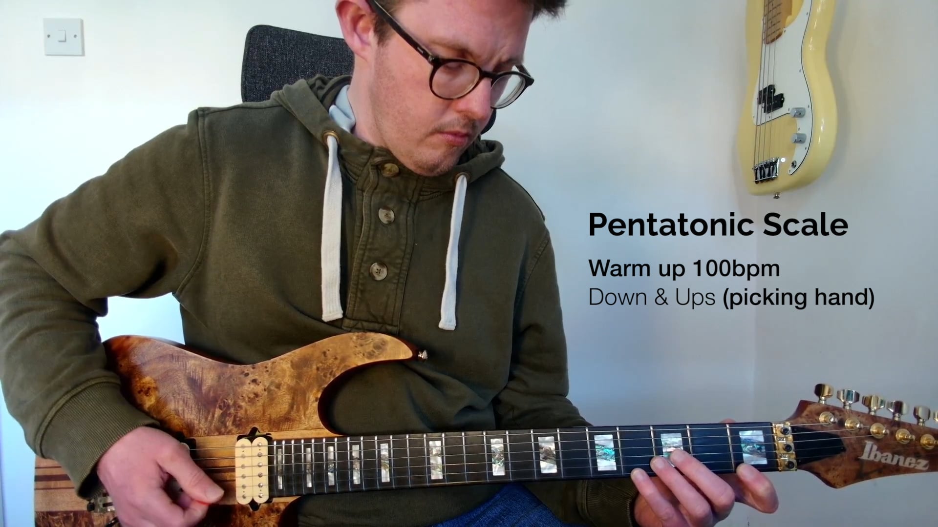 Pentatonic down & ups (100bpm)