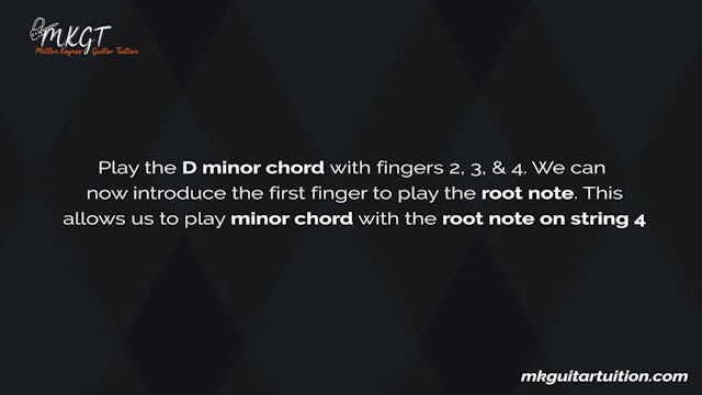 The Minor Chord Shape