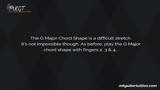 The G Major Chord Shape