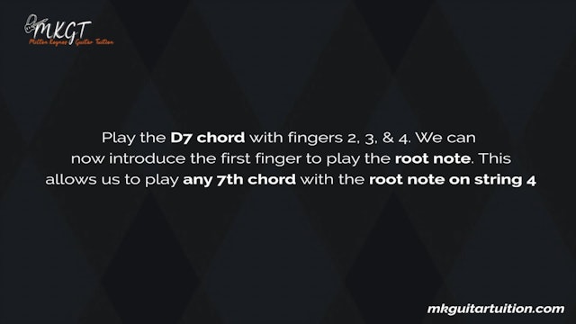 The D 7 Chord Shape