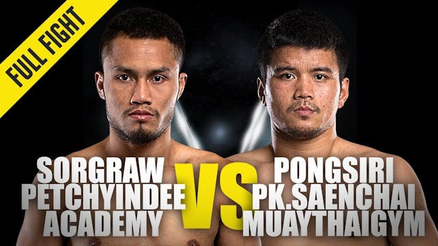 Sorgraw vs Pongsiri PK ONE Championship