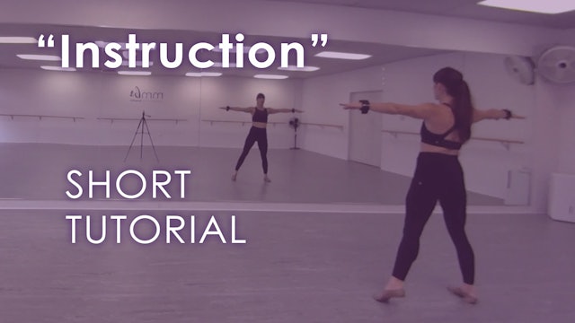 "Instruction" - Short Tutorial