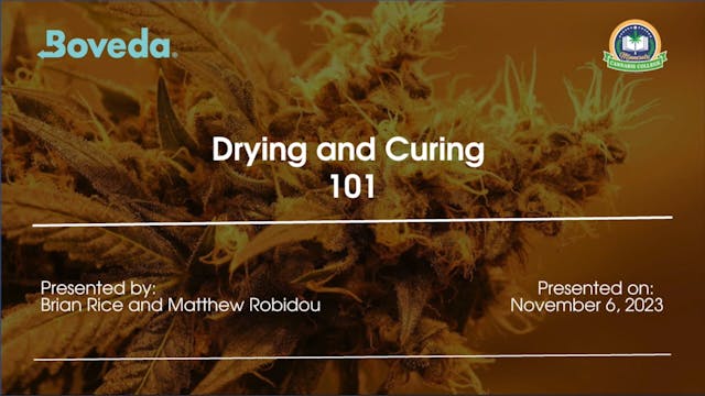 Drying and Curing 101 (with Boveda an...