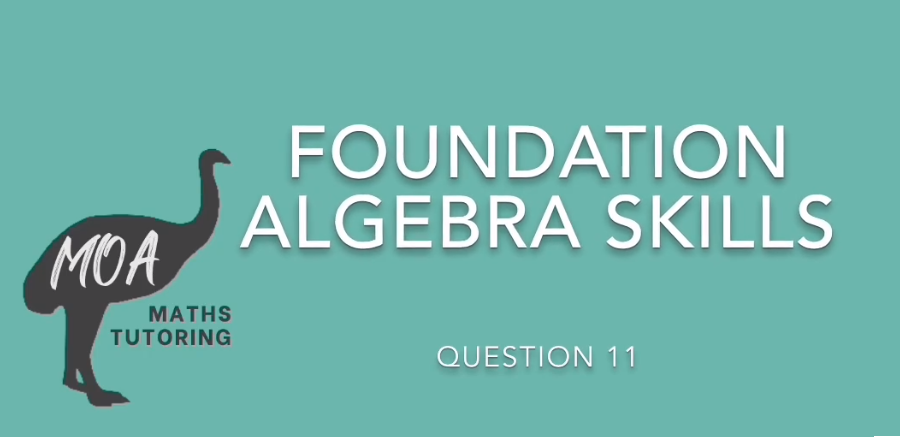 Algebra skills question 11 - solving equations