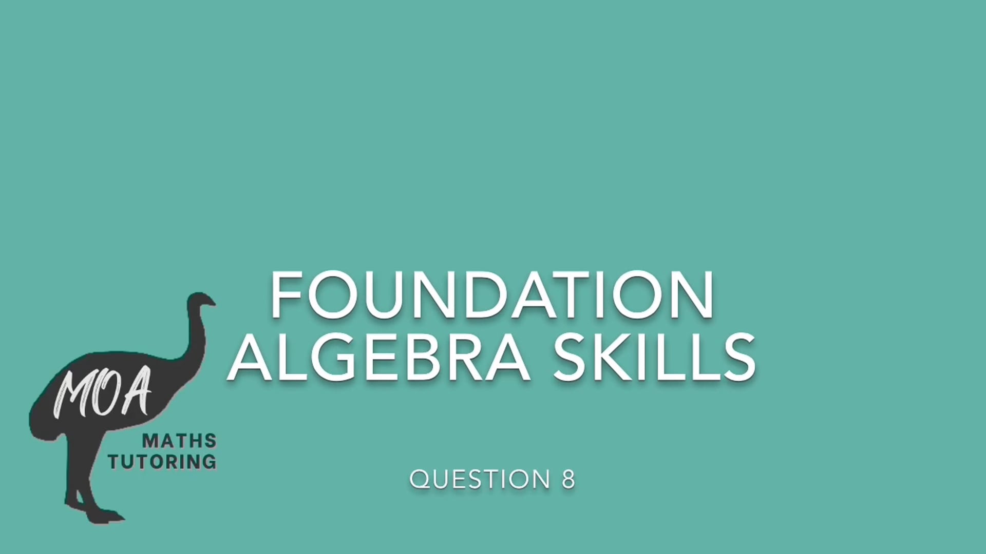 Algebra skills question 8 - simplying algebra fractions