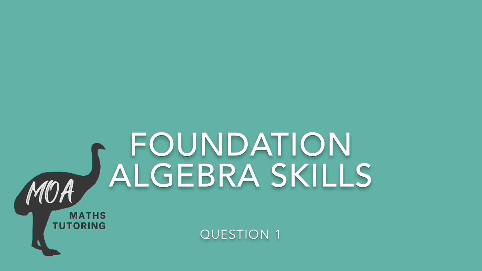 Algebra skills question 1 - collecting like terms