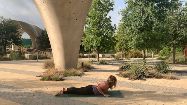 Heart Opening Flow into Dancer Pose