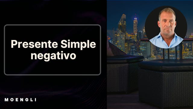 Presente simple negativo premium