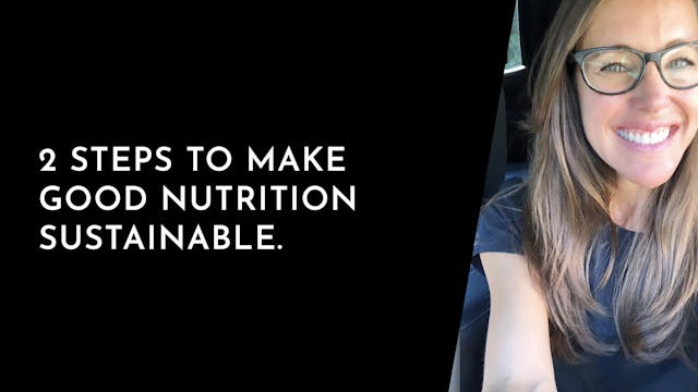 2 steps to simplify nutrition