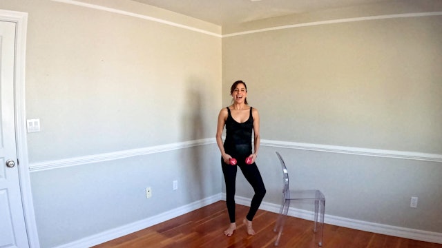 18 Minute Barre with Upper Body-Light Weights