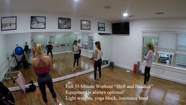 NEW! Full Class "Shift and Balance"