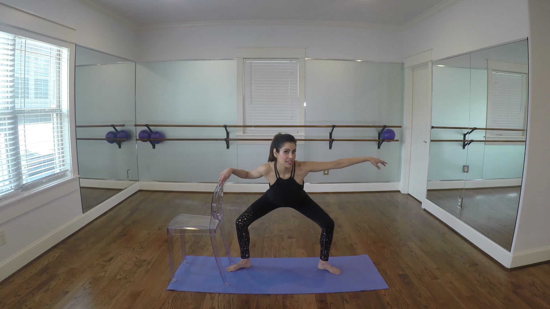 Barre Basics 22 Min Workout Using a Chair