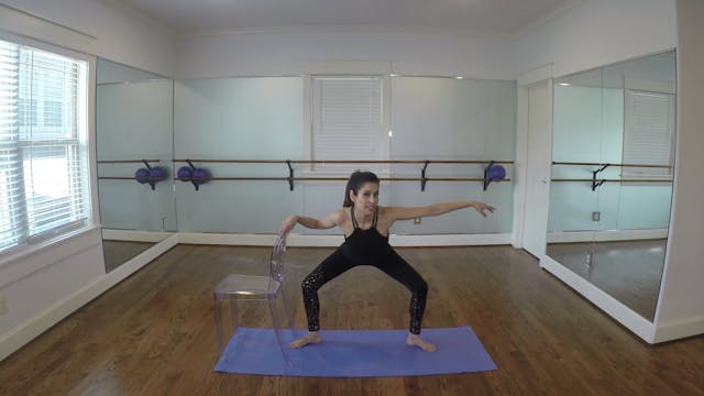 Barre Basics 22 Min Workout Using a C...