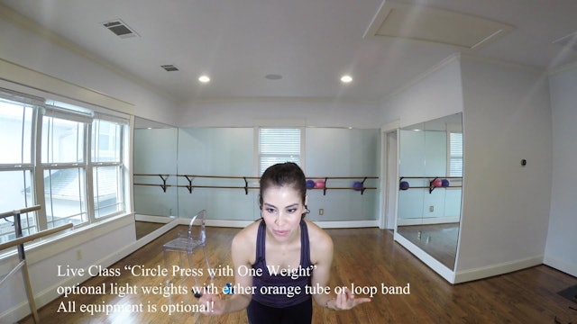 LIVE Class "Circle Press" with One Hand Weight