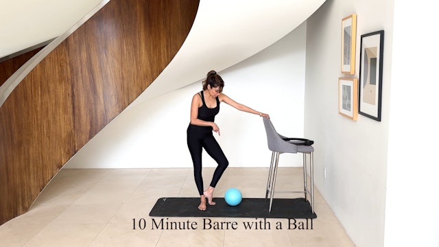 10 Minute Barre with a Ball