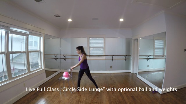 Live Class"Circle Side Lunge"