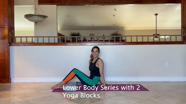 Lower Body Bridge With 2 Yoga Blocks