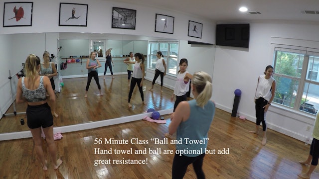 56 Minute Full Class "Ball and towel"