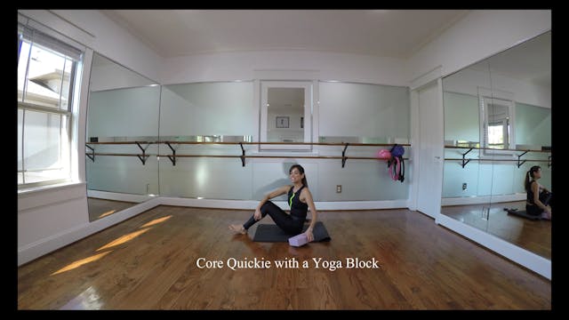 Core Quickie with a Yoga Block