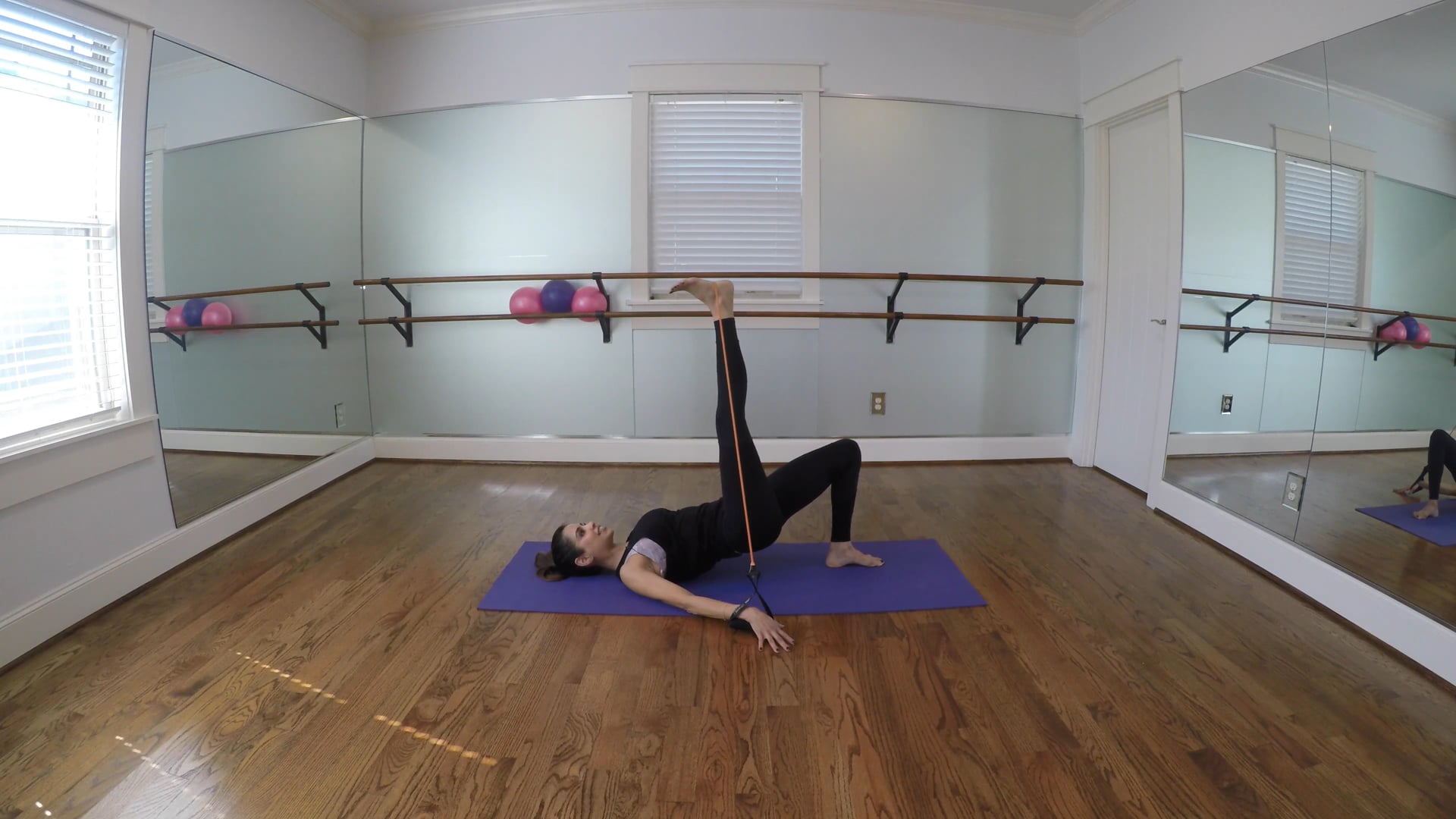 Lower Body with Orange Resistance Tube