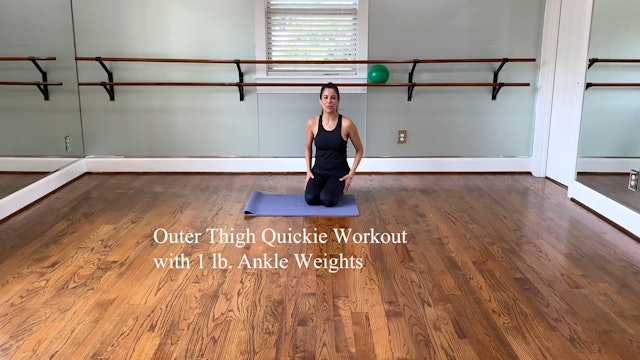 Outer Thigh Quickie Workout with Optional 1 lb. Weight