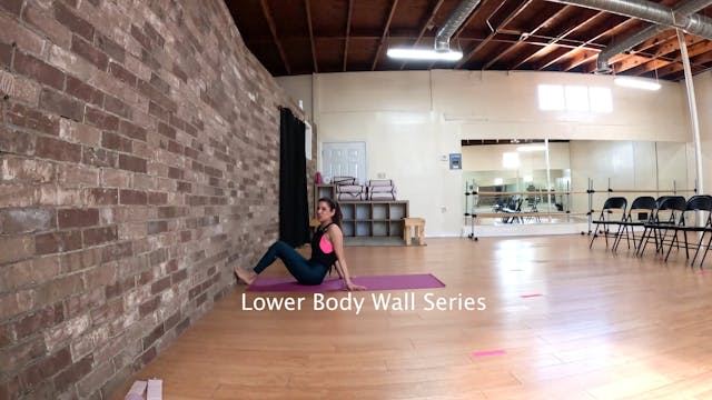 Lower Body with Feet on a Wall