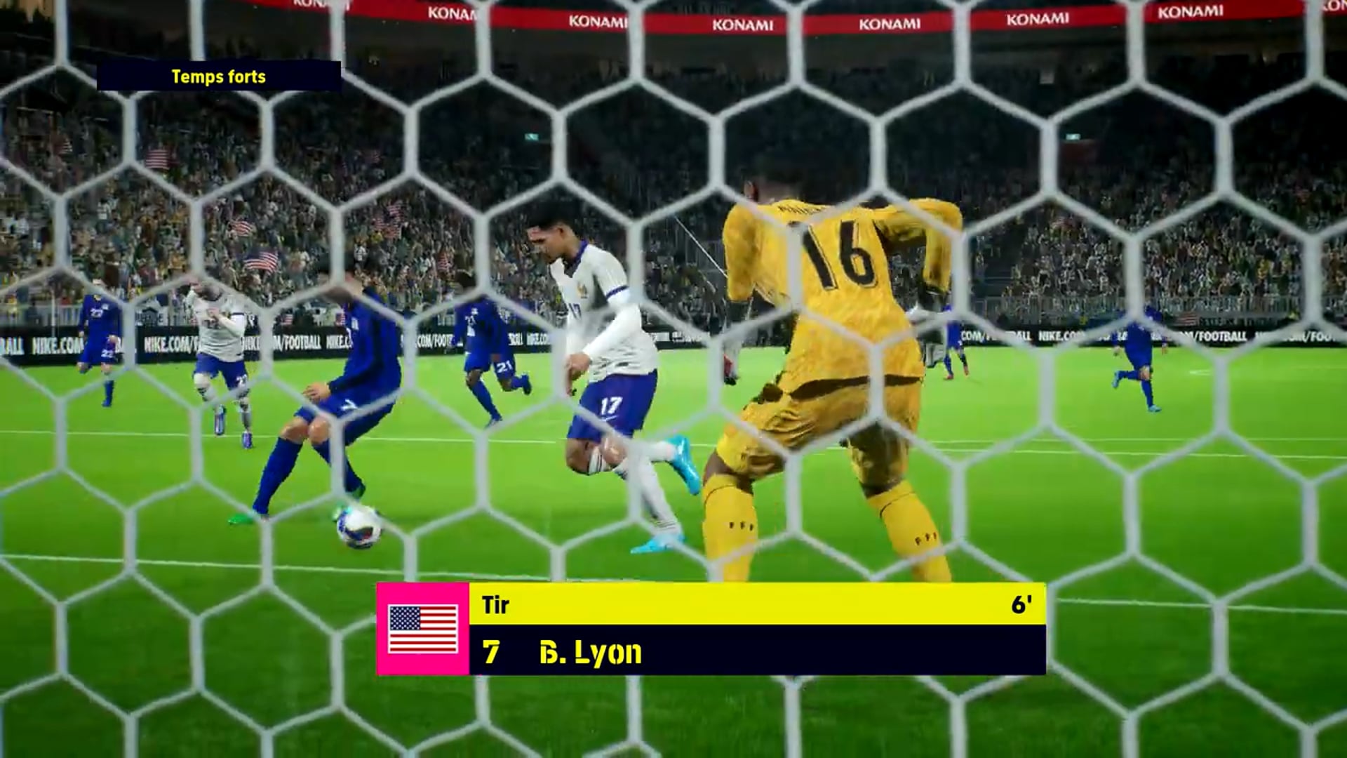 resume play efootball 2025 France vs Etats unis mode légende plateforme steam