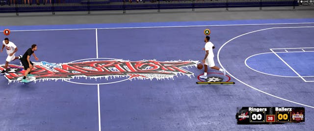 esport NBA 2K23   match 3vs3 grand terrain  joueurs authentiques 