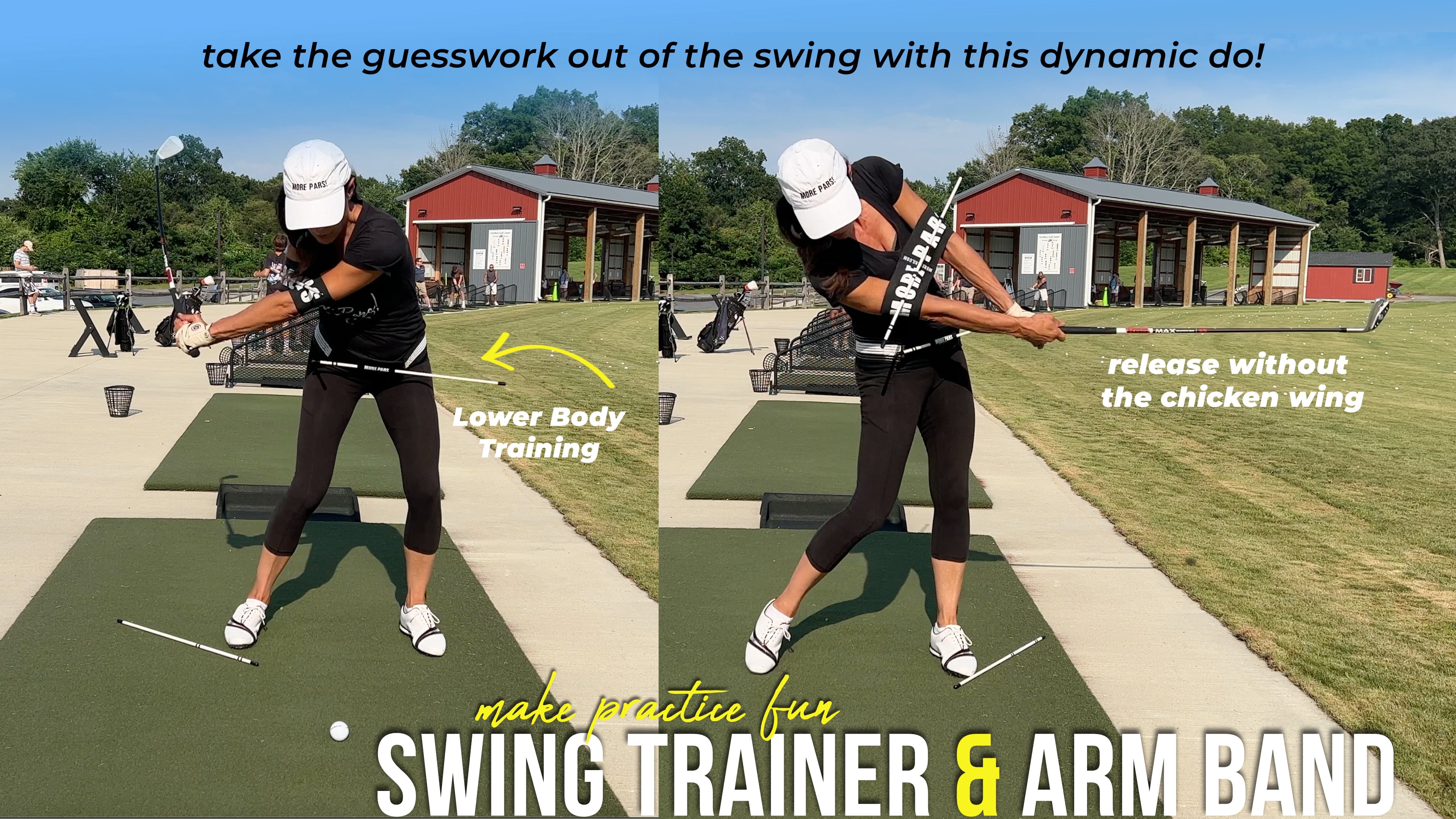 Swing Trainer & Arm Band for More Pars
