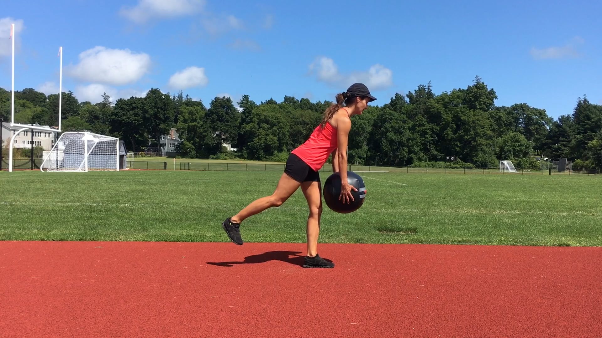 MedBall Single Leg Deadlift