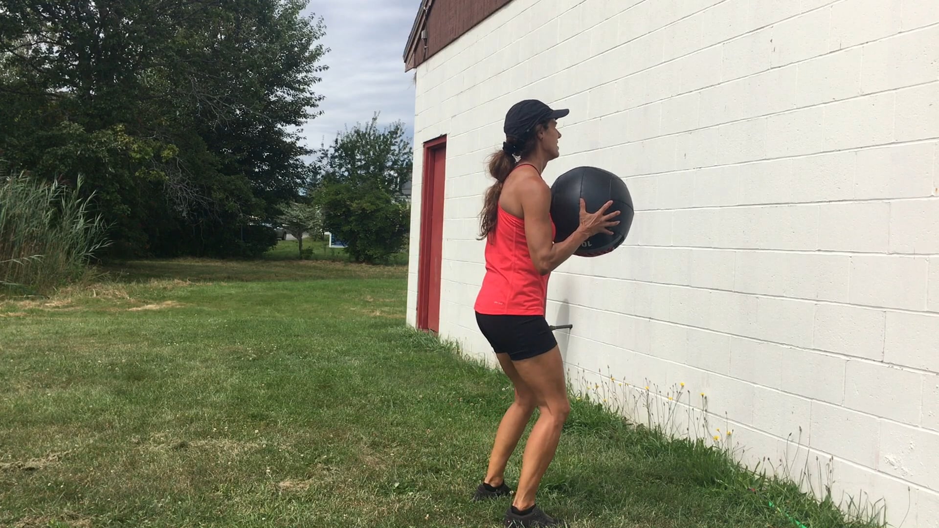 Medball Wall Shuffle