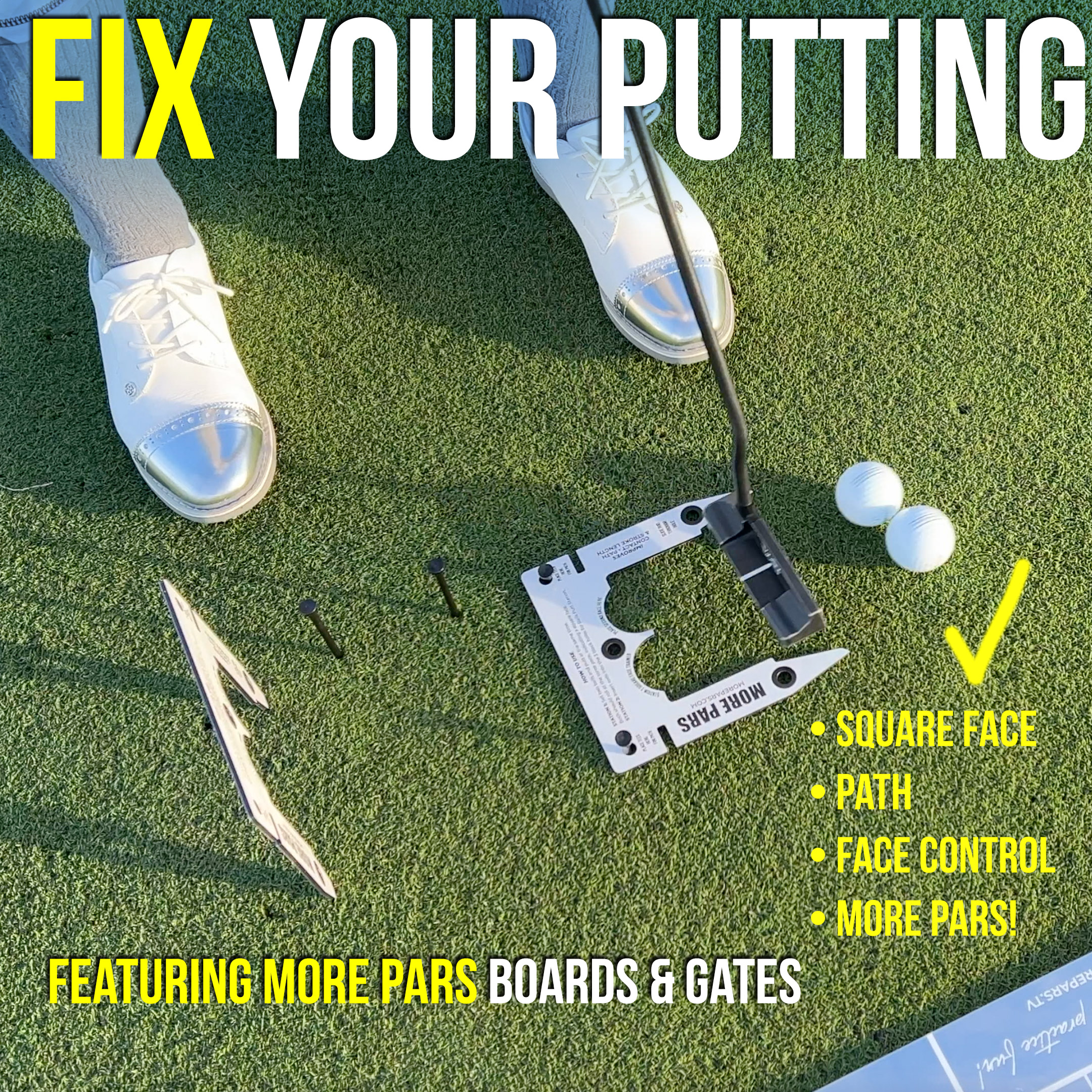 Putting Mirror Board's 2 Gates for Stroke Length, Path and Face