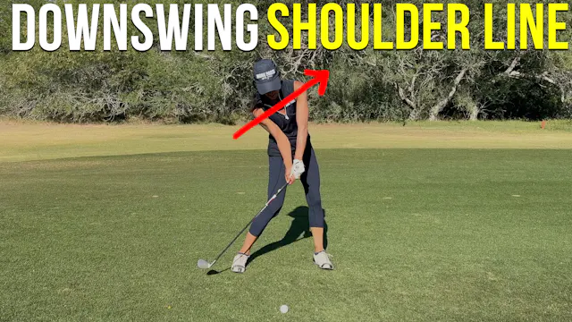 Downswing Mistake (shoulder line)