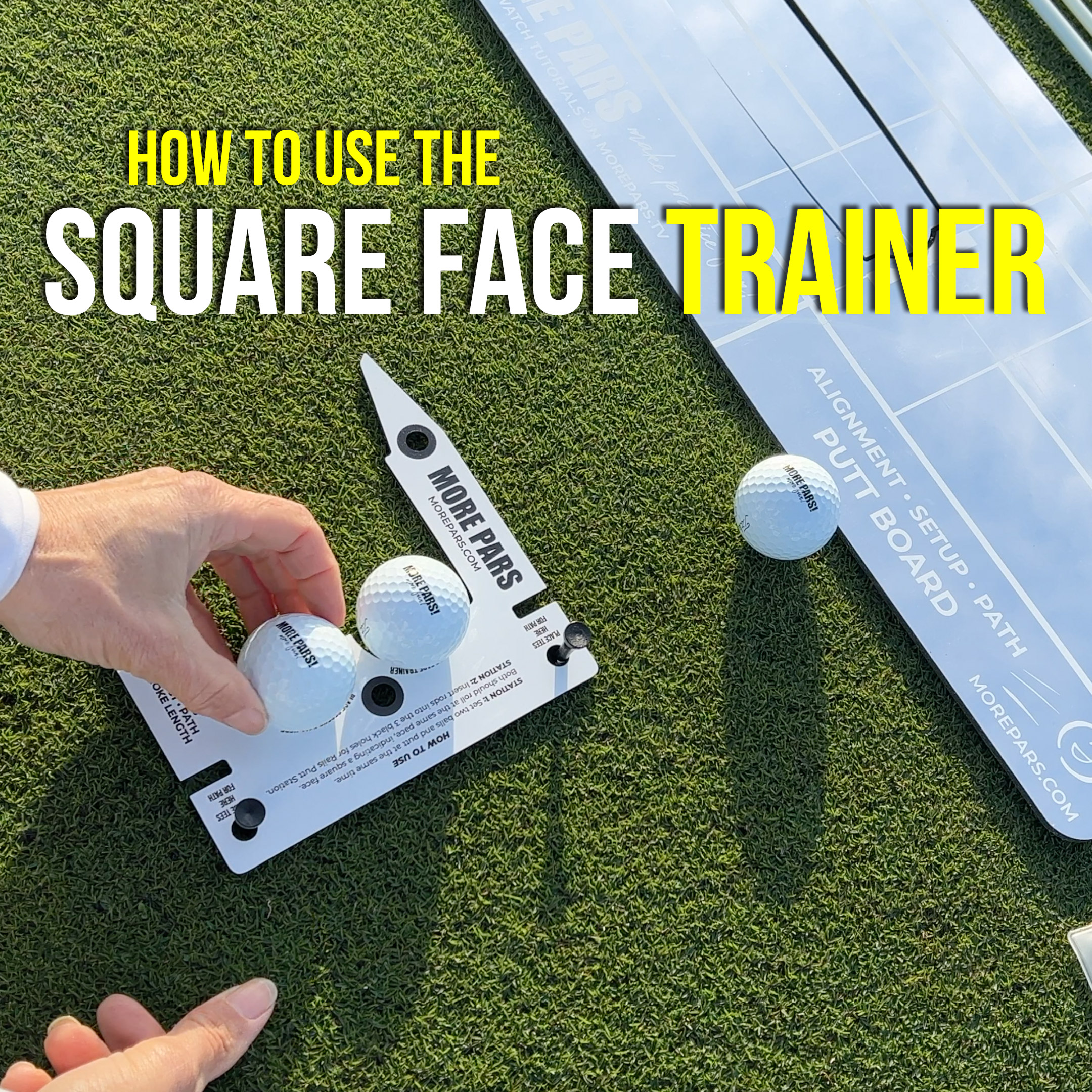 Putting Mirror Board's Square Face Trainer How to Use