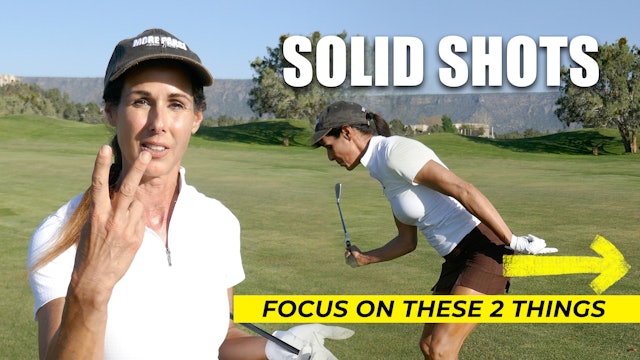 Two Strong Cues to Maintain Golf Posture