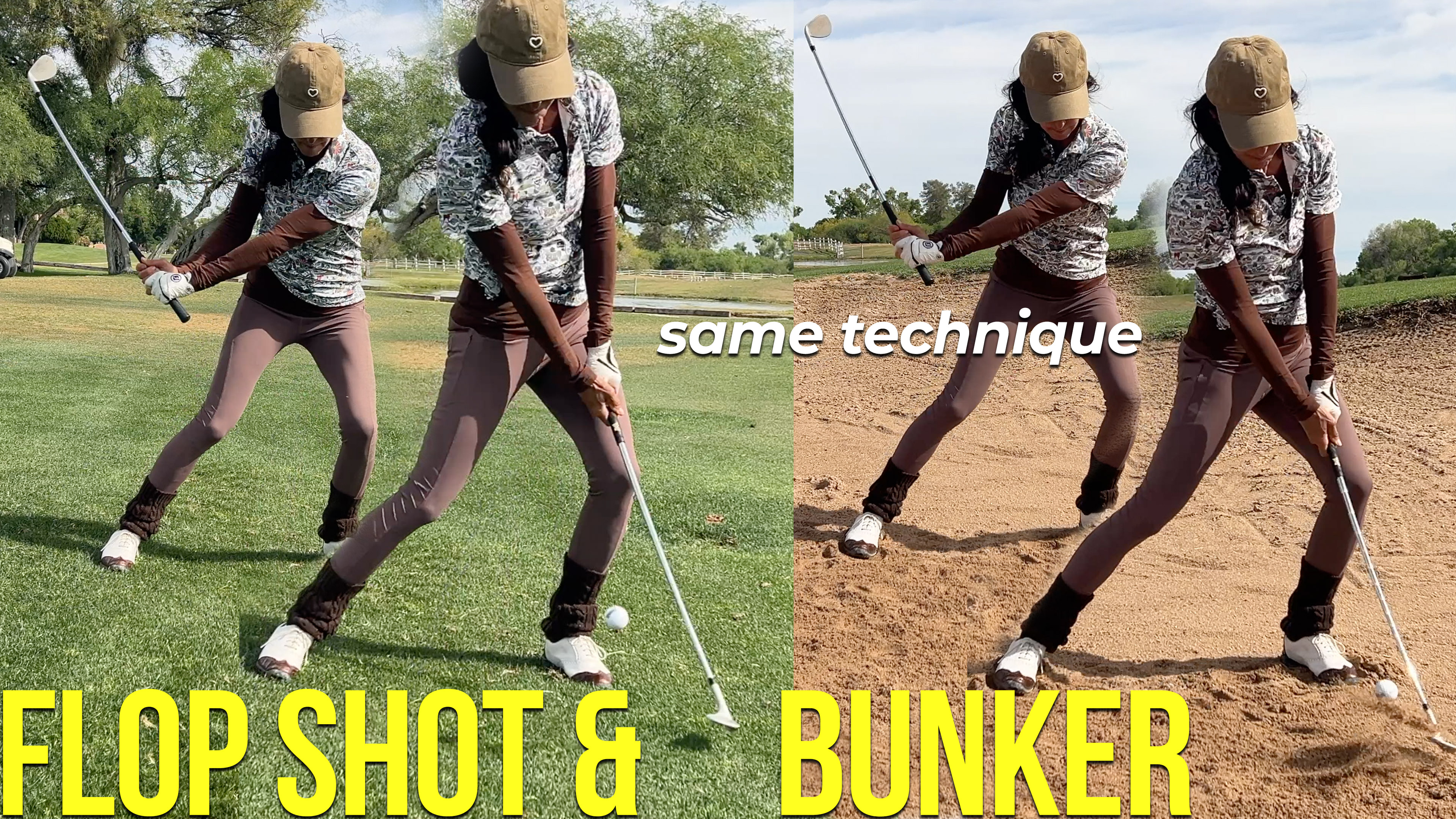 The Flop & Bunker Shot (same deal)