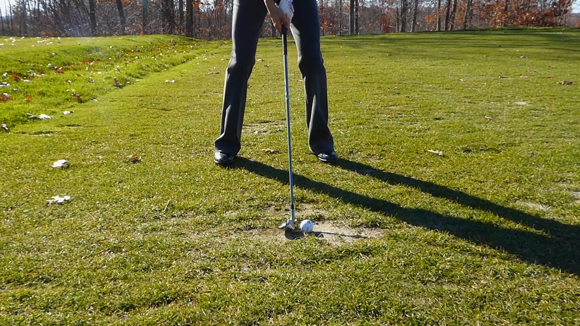 Playing Out of a Sand Divot