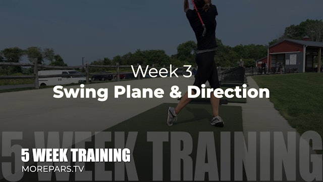 WEEK 3 - Welcome to Swing Plane & Direction
