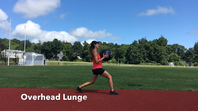 Medball Overhead Lunge