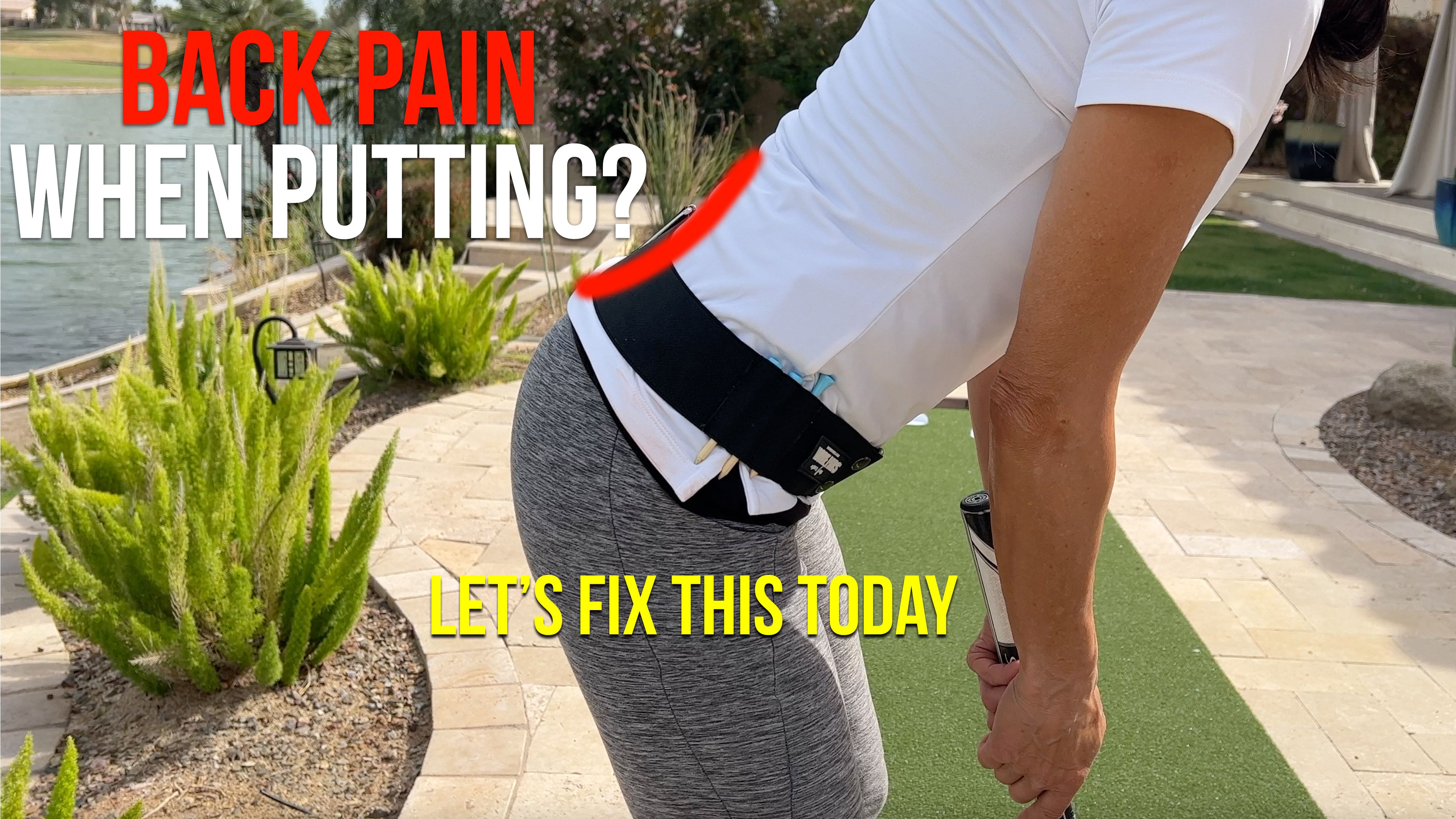 Eliminate Back Pain When Putting (key setup point)