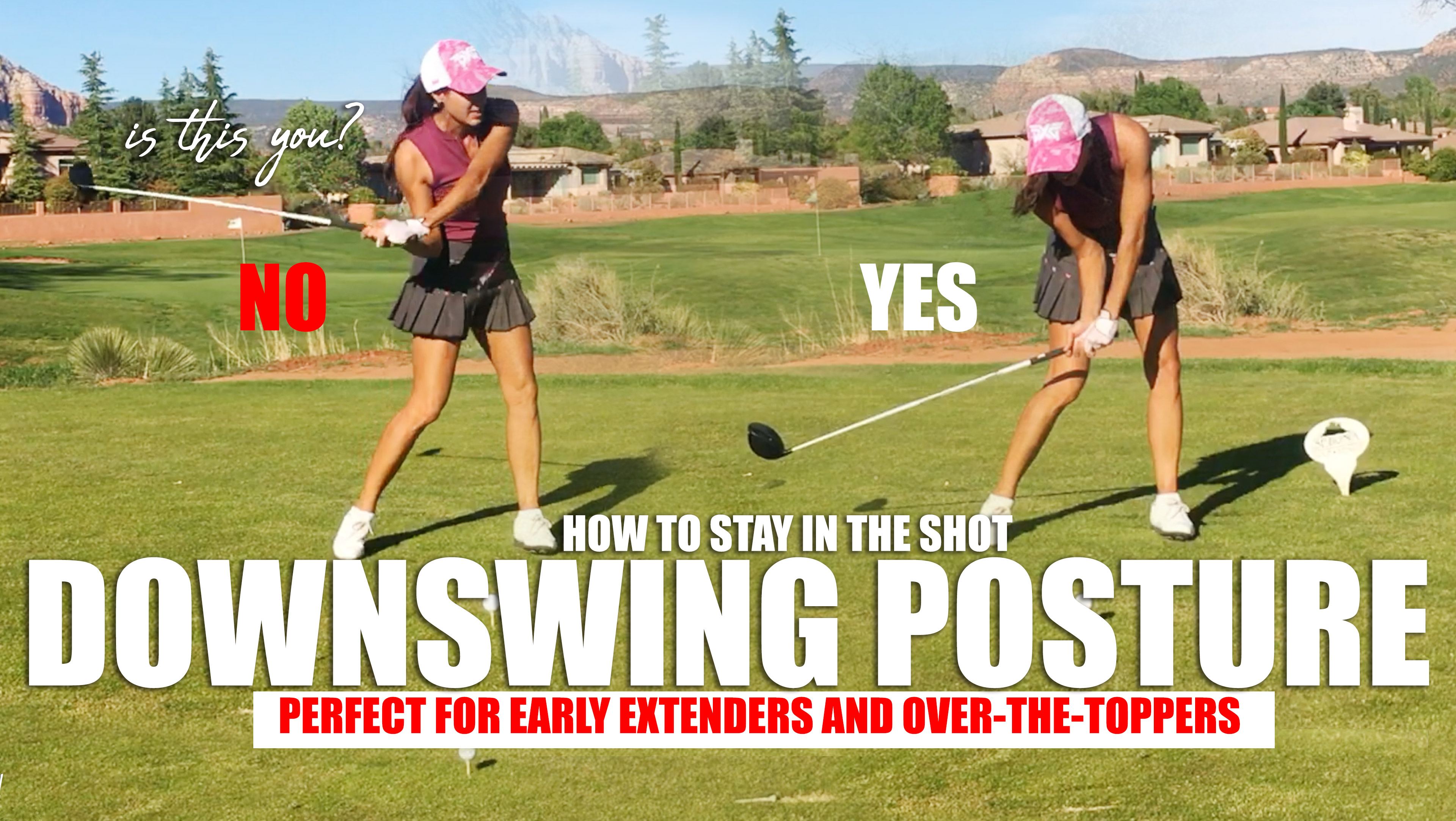 Downswing Posture (how to stay in the shot)