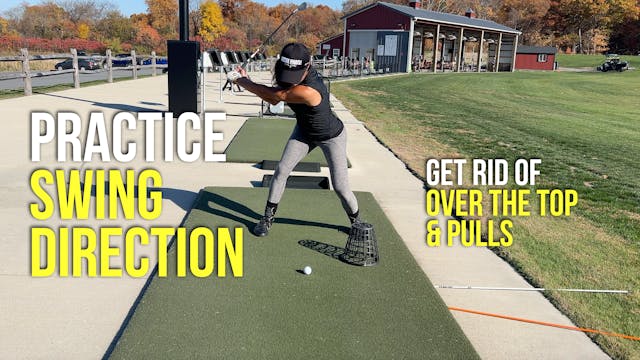 Practice Swing Direction with a Basket