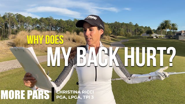 HELP! My Back Hurts When I Swing?