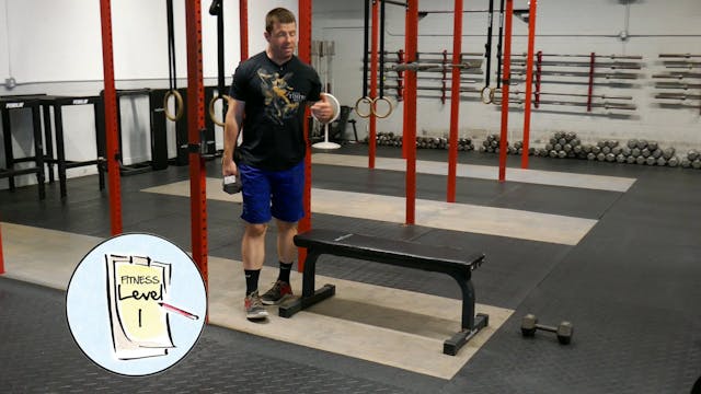 Dumbbell Row on a Bench