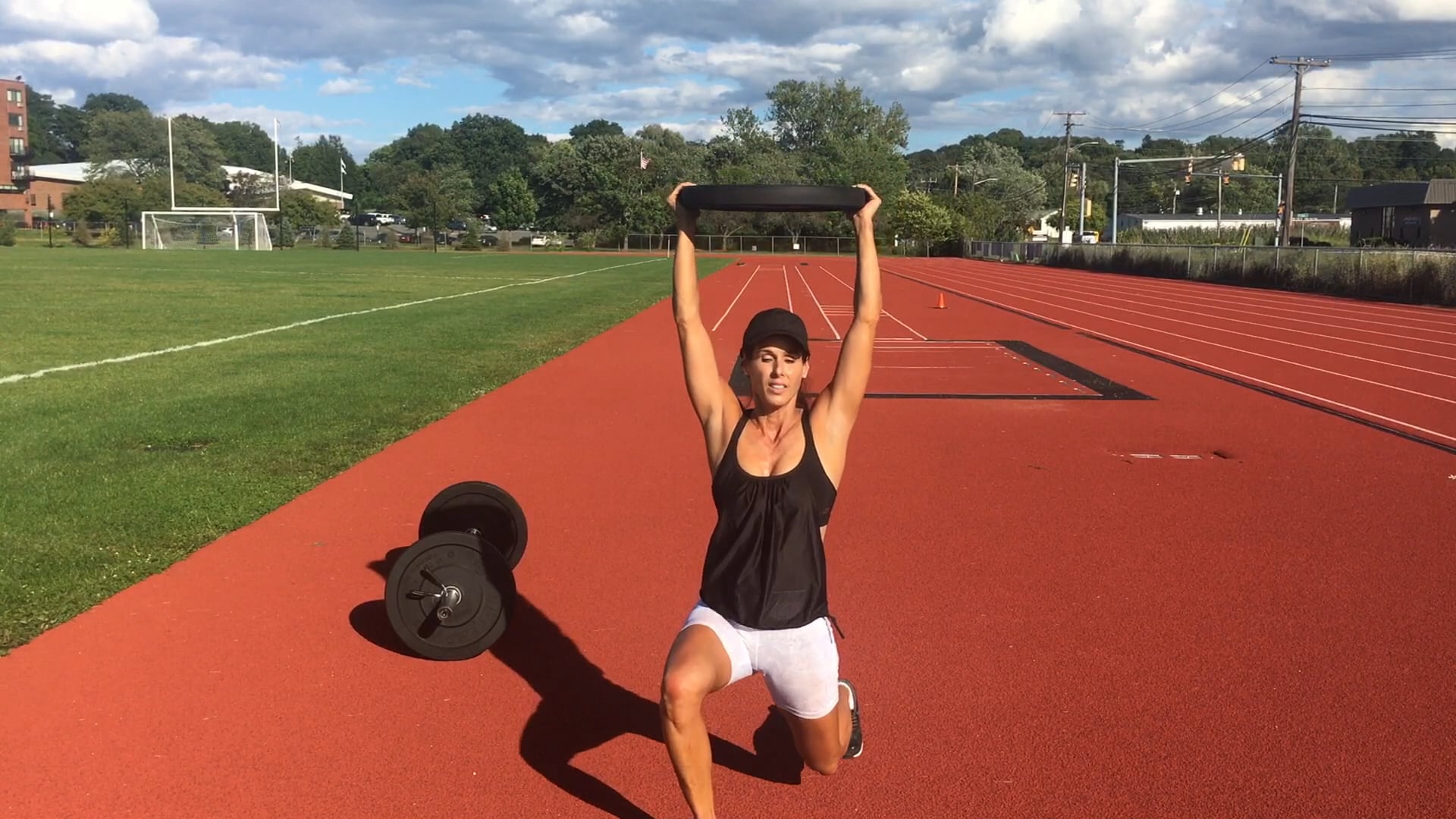 Bells & Bars - Overhead Walking Lunge 