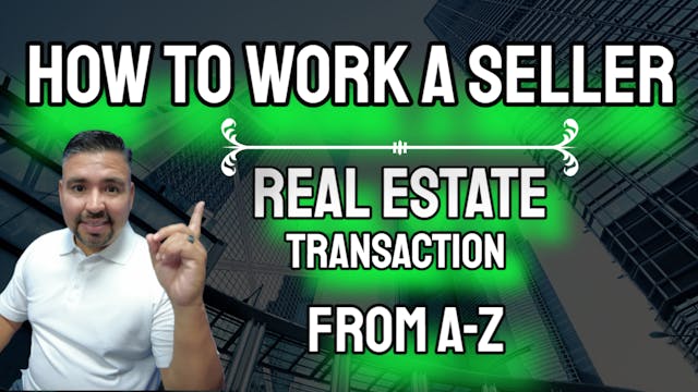 Real-estate Sales Process for a seller Transaction