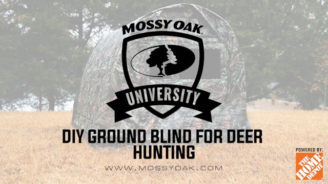 DIY Ground Blind For Deer & Turkey Hunting • Mossy Oak University