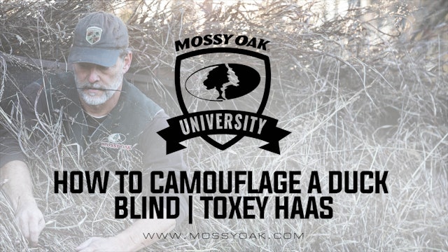 How To Camouflage A Duck Blind | Toxey Haas