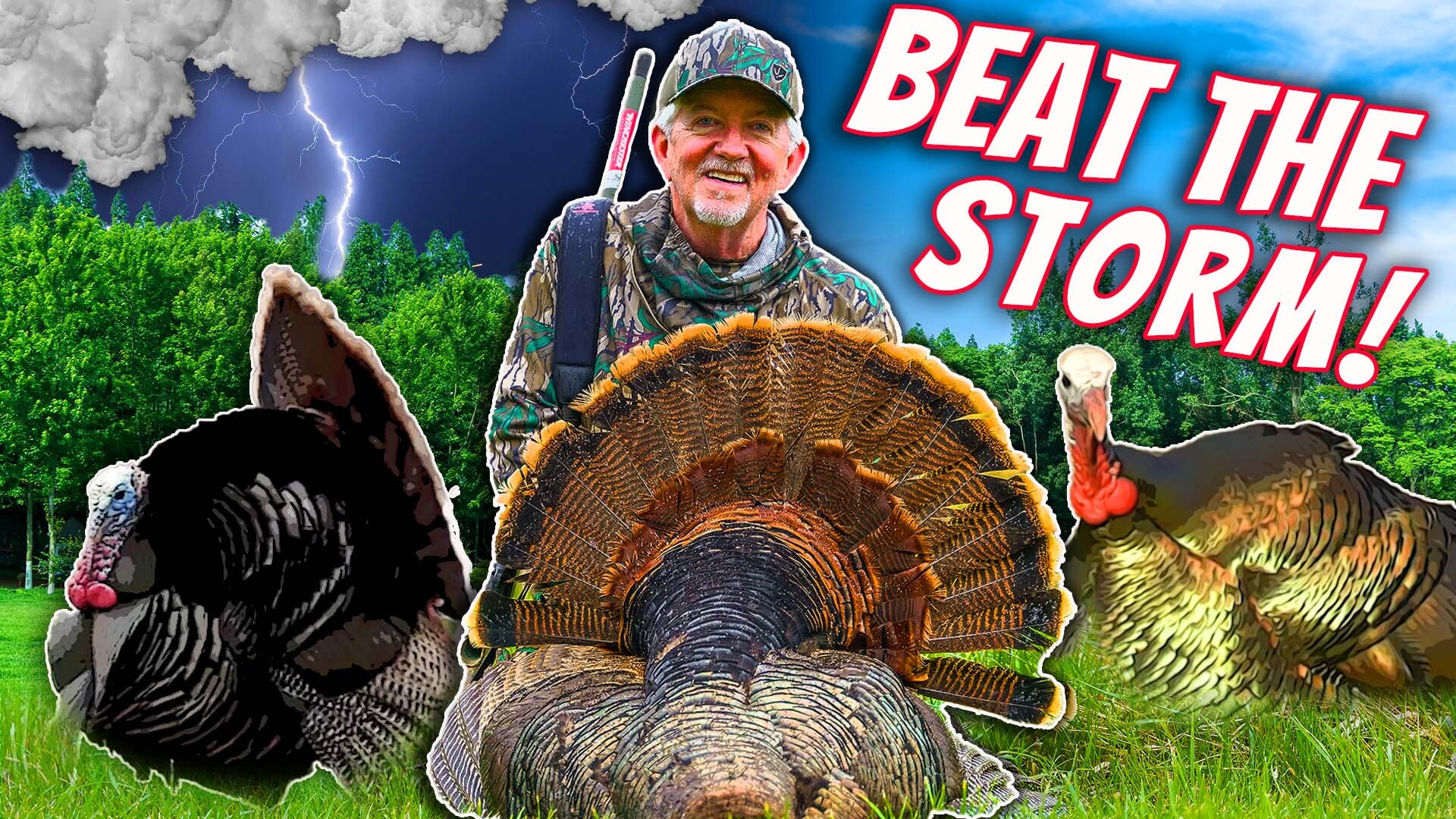 TERRY DRURY Races For TWO TURKEYS Before Storm! | Turkey Season 24